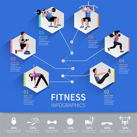 Fitness People Infographic Presentation Design 461990 Vector Art At