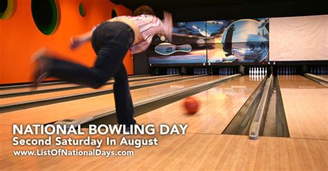 National Bowling Day List Of National Days