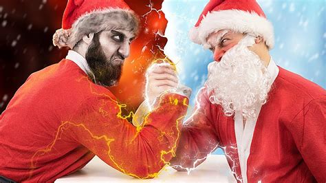 Gentil Père Noël Vs Méchant Père Noël Rivalité De Noël Youtube
