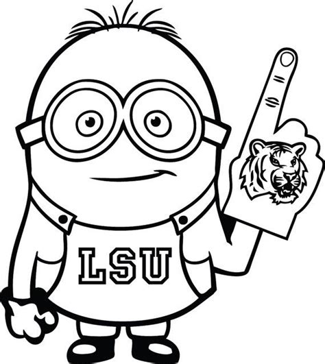Lsu Coloring Pages Coloring Home