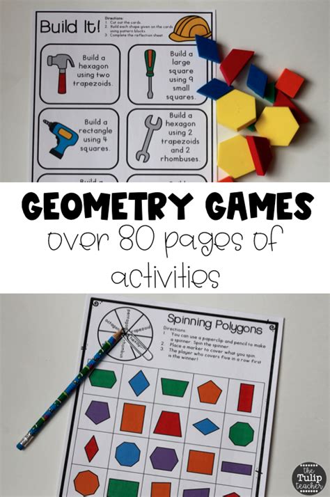 Geometry Unit Games Activities Assessments Anchor Charts