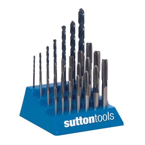 Sutton T901sdt1 Metric Tap And Drill Set 28 Piece Taperinterbottom