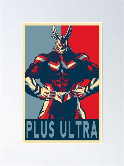 All Might Plus Ultra My Hero Academia Poster For Sale By