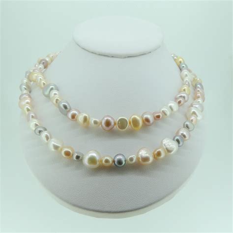 Baroque Pearl 40 Long Necklace Uk