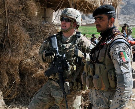 Texas Army Guard Members Assisting Afghan Forces During Joint Operation