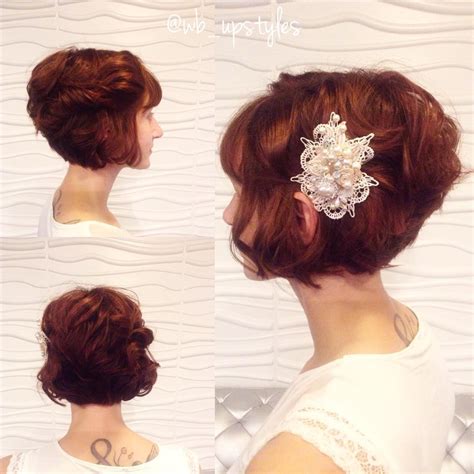 11 of 25 short hair updo. 40 Best Short Wedding Hairstyles That Make You Say "Wow!"