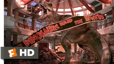 Jurassic Park 1993 T Rex Vs The Raptors Scene 1010 Movieclips