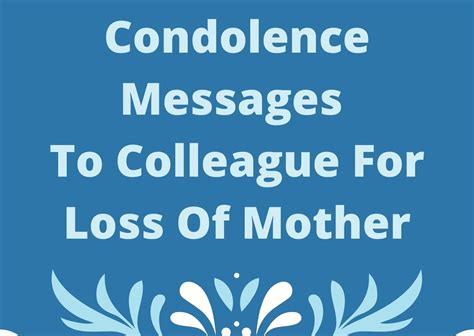 What To Write In Sympathy Card For Loss Of Mother Coworker Sitedoct Org