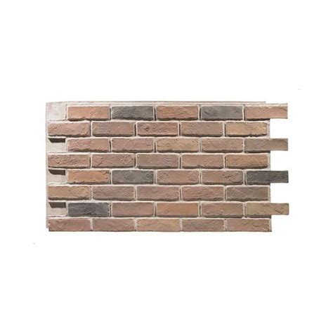 Faux stone applies with glue. Brick Polyurethane Interlocking Faux Stone Panel | Outwater