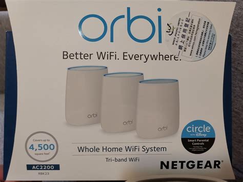 Netgear Orbi Rbk23 Aimesh Router Ac2200 Triband Wifi 電腦＆科技 電腦周邊及配件