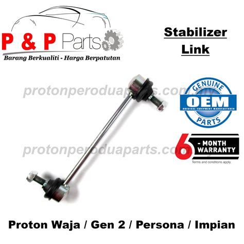 Front Absorber Stabilizer Suspension Stab Link Depan Proton Waja Gen Persona Oem Made In