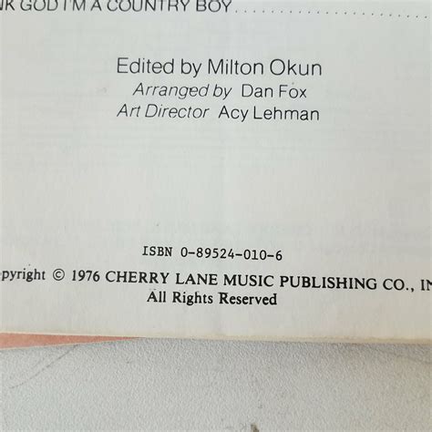 John Denvers Greatest Hits Edited By Milton Okun 1976 0895240106 Ebay