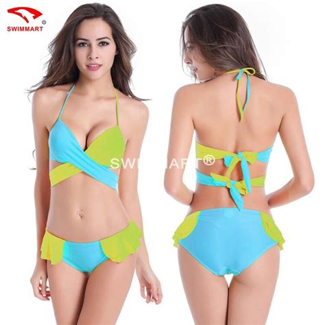The New Small Chest Flat Chest Gather Thick Sexy Bikini Large Chest Steel Prop Swimwear Female
