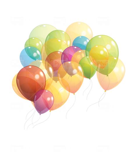 Colorful Birthday Balloons Png Free Download Photo 251