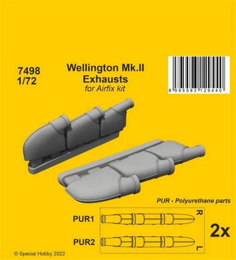 Cmk 172 Wwii Wellington Mkii Exhausts For Airfix Kits 881 Picclick
