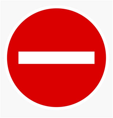 Transparent Stop Sign Png Does Red Circle With White Line Mean Png