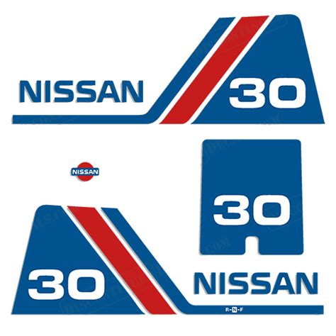 Nissan 30hp Decal Kit 1984 1996