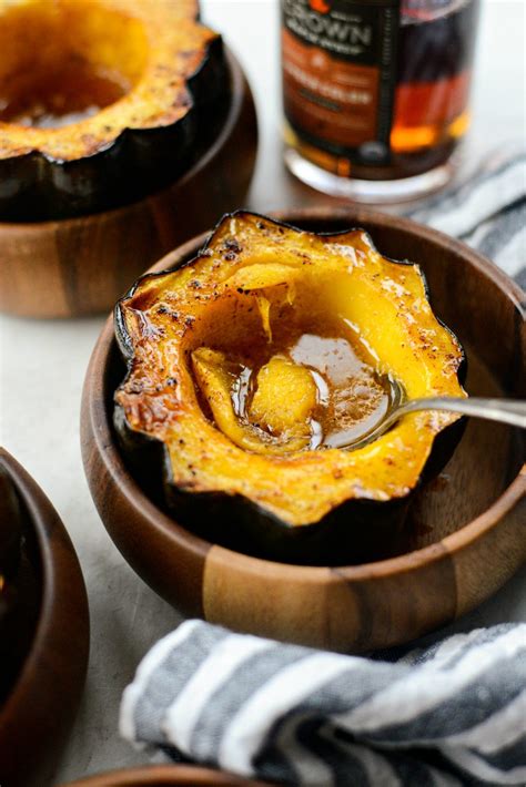 Maple Butter Roasted Acorn Squash Simply Scratch
