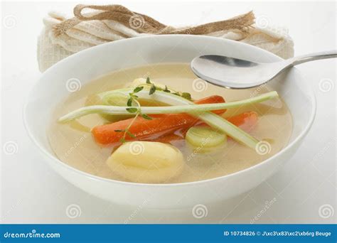 Vegetable Soup With Carrot And Potato Stock Photo Image Of Diet