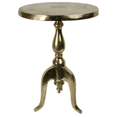 Brass Pedestal Side Table Table Homesdirect365