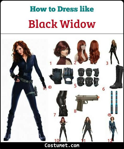 Black Widow Natasha Romanoff Costume For Cosplay And Halloween