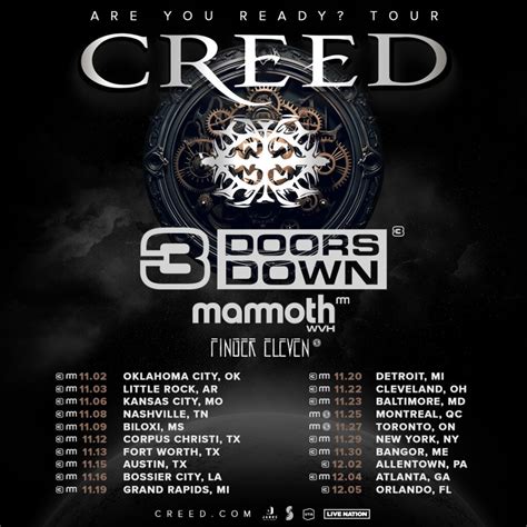 Creed Add Dates To 2024 Reunion Tour With 3 Doors Down Mammoth Wvh