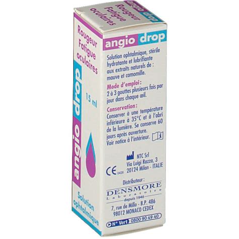 Angio Drop Solution Ophtalmique Ml Redcare Pharmacie