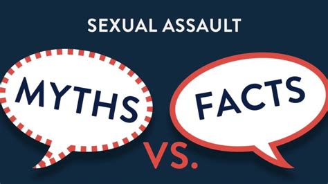 myths and facts about sexual assult