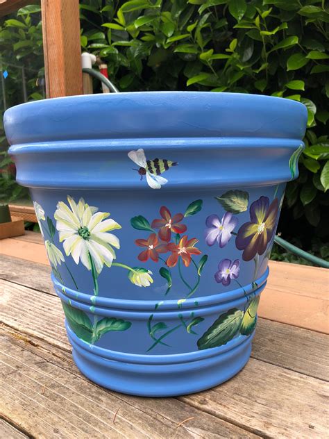 30 Large Painted Flower Pots