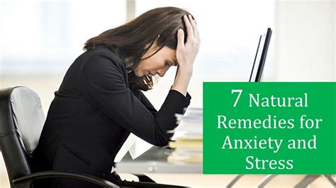 7 Natural Remedies For Anxiety Youtube