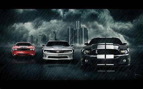 Camaro Challenger And Mustang Darkcruz360 Wallpaper 31081368 Fanpop