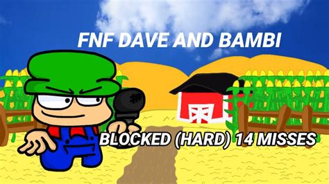 Blocked Hard Mobile Misses Friday Night Funkin Dave And Bambi