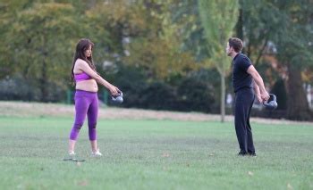 Chantelle Houghton Disgusting In A Sports Bra In A Essex Park Workout