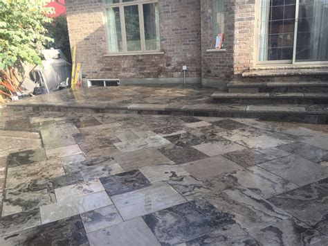 Natural Flagstone Patio Manor Landscaping