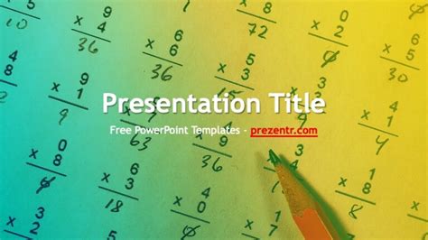 Free Math Powerpoint Template Prezentr Ppt Templates