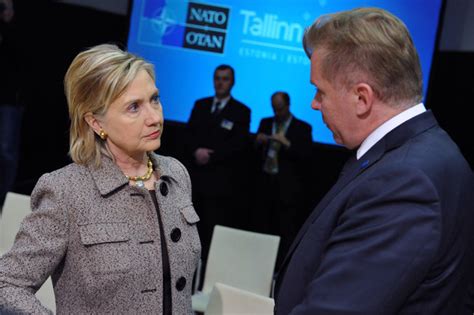 Public Domain Picture Secretary Clinton With Lithuanian Foreign
