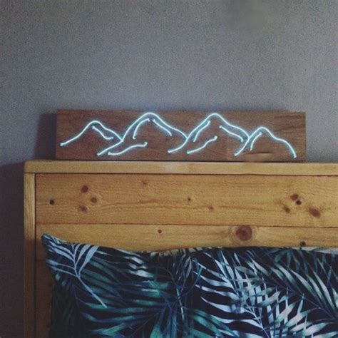 Mountains Neon Sign Neon Signs Etsy Handmade