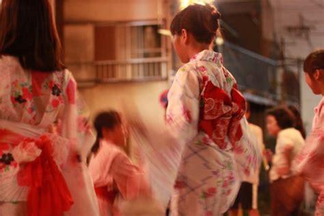 Bon Odori Bon Festival Dance In Hamamatsu