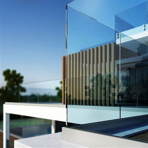 Aluminum U Channel Glass Railing Frameless Glass Railing System China Balcony Balustrade And