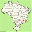 Belo Horizonte location on the Brazil map
