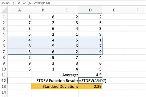 Standard Deviation In Excel How To Use Stdev S Formula In Excel Hot