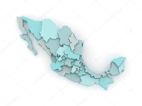 Three Dimensional Map Of Mexico Stock Photo By ©tatiana53 65479615