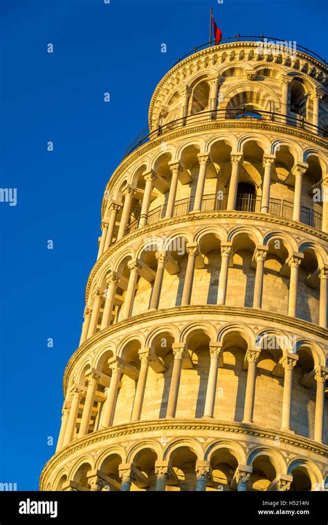 Details Of The Leaning Tower Of Pisa Italy Stock Photo Alamy
