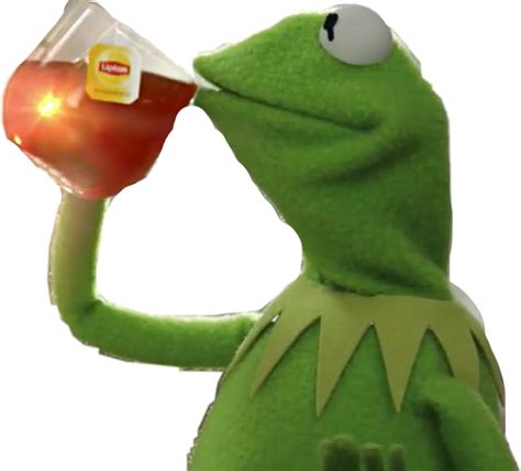 Kermit Drinking Tea Png Free Logo Image