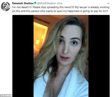 Transgender Big Brother Star Rebekah Shelton Believed She Had Died Daily Mail Online