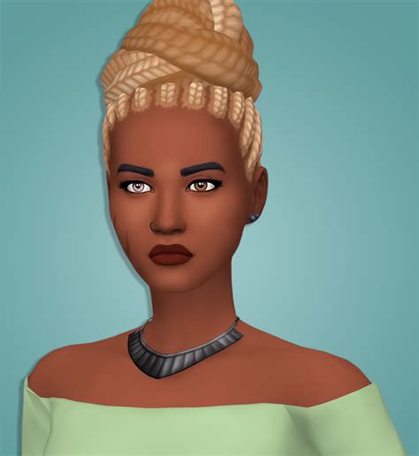 Sims 4 Maxis Match Hair Afro Textured