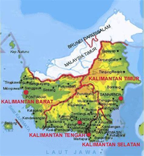 Hasil Gambar Untuk Gambar Peta Kalimantan Beserta Keterangannya