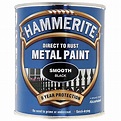 Direct to Rust Smooth Finish Metal Paint Black 750ml by Hammerite ...