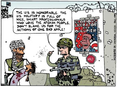 Political Cartoon On Us To Stay The Course In Afghanistan By Ted Rall