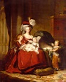 1787 Marie Antoinette and children by Élisabeth-Louise Vigée-Lebrun ...